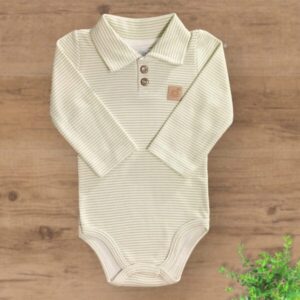 Body Polo Longo Suedini Listrado