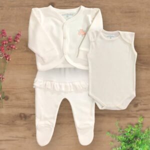 Conjunto Pagão Três Peças com Pezinhos Fechados Buque