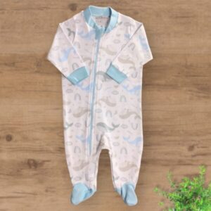 Macacão Suedini Estampado com Zíper e Pezinho Fechado