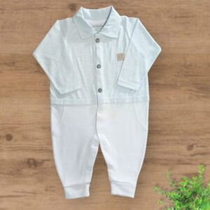 Macacão Suedini sem Pezinhos Listrado