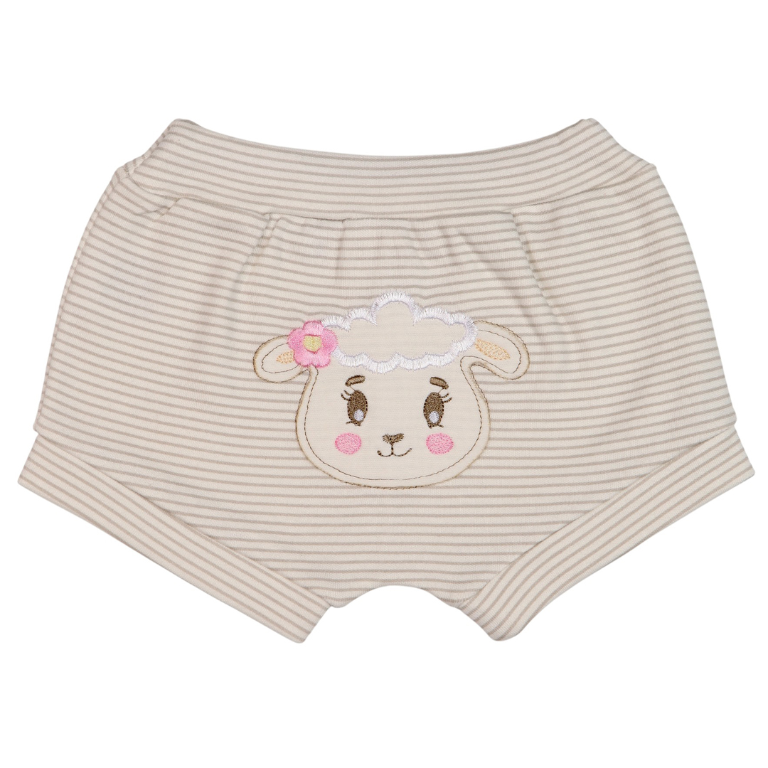 Kit Três shorts sued bordado bumbum carneirinho - Imagem 4