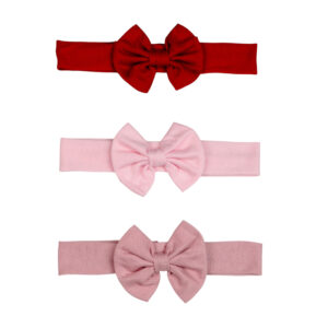 Kit Três Faixas De Cabelo Com Laço