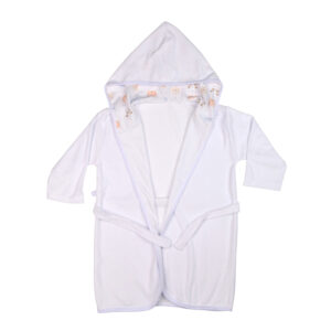 Roupão De Banho Infantil C/Capuz Forrado Malha 100% Algodão