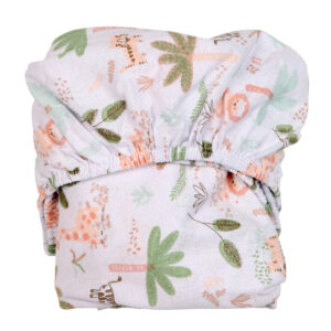 Jogo De Berço 3 peças lençol com elástico, lençol superior e fronha.