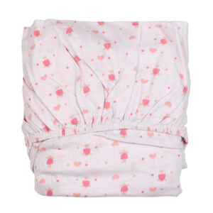 Jogo De Berço 3 peças lençol com elástico, lençol superior e fronha.