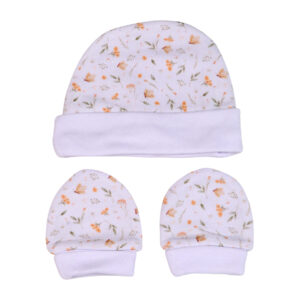 Kit Touca + Luva Pima Sued Estampado