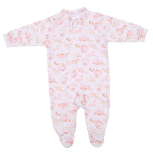 Macacão Longo Estampado Pima Com Zíper