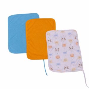 Kit Três Panos De Boca Com Prendedor De Chupeta