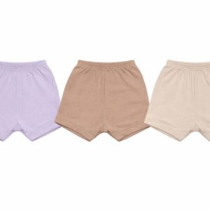 Kit Três Shorts Suedine Liso Basíco