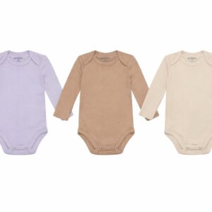 Kit Body Longo Três Peças Liso Básico Suedine