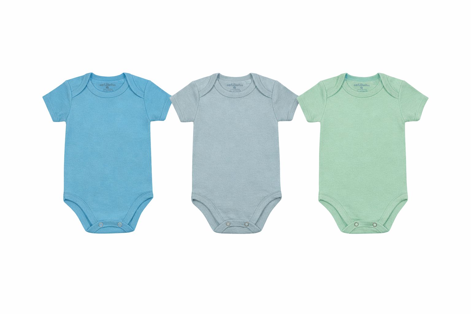 Kit Três Body Curto Suedine Liso Basíco