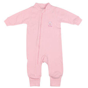 Macacão Longo Suedine Bordado Urso C/Zíper