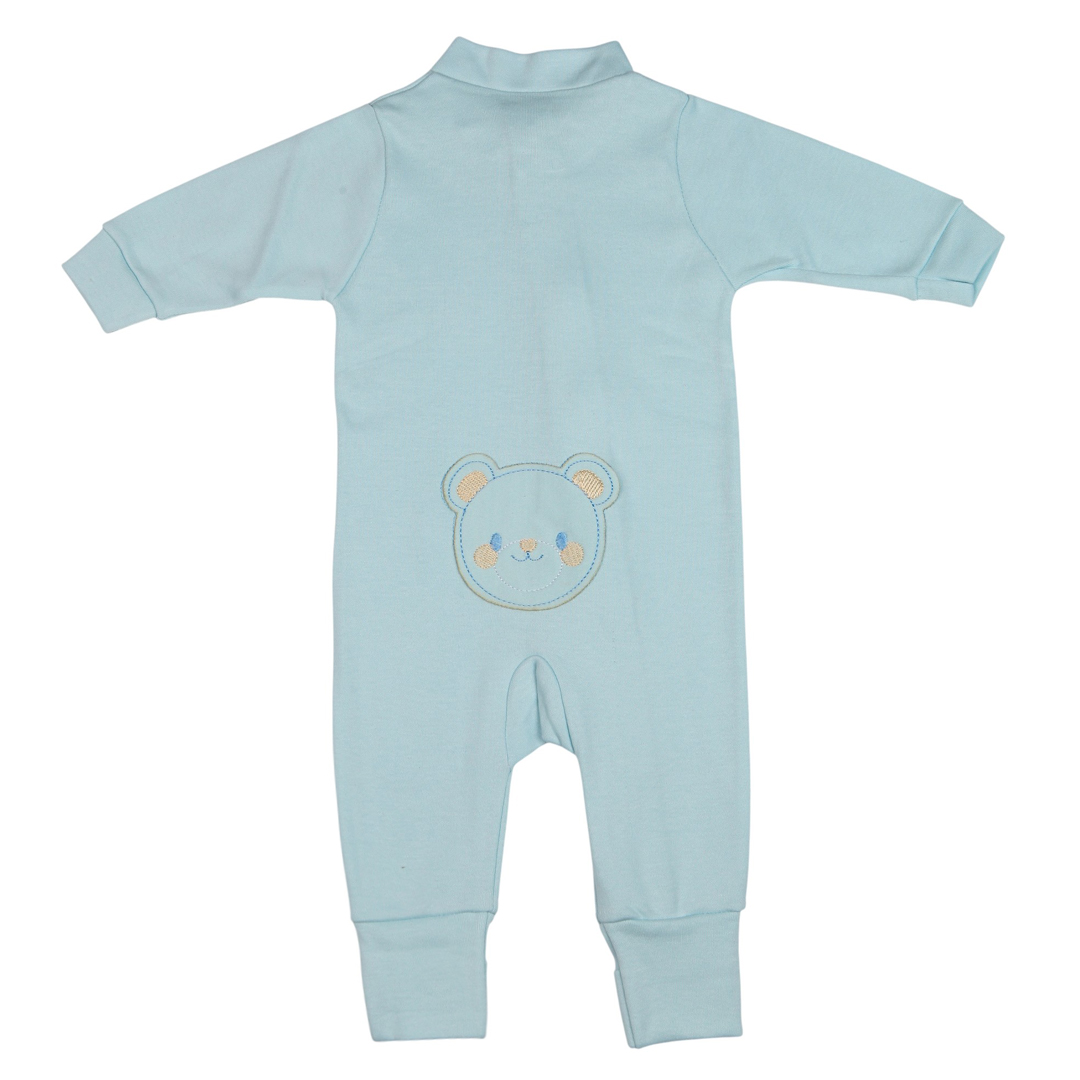 Macacão Longo Suedine Bordado Urso C/Zíper - Imagem 3