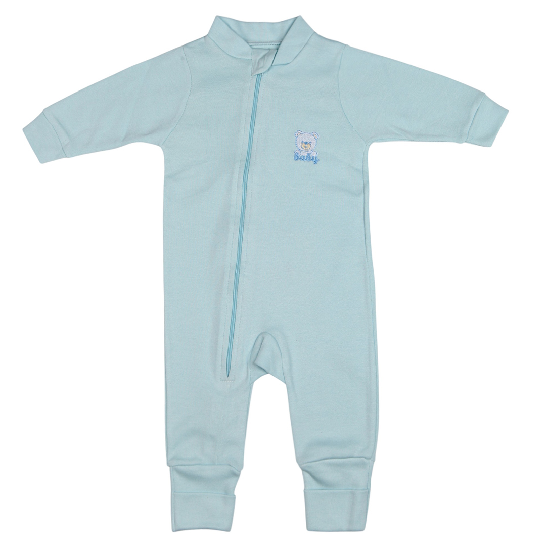 Macacão Longo Suedine Bordado Urso C/Zíper