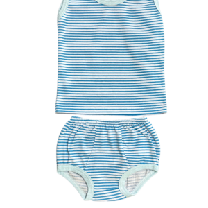 Pijama Regata+Tapa Fralda Malha Listrada 100% Algodão