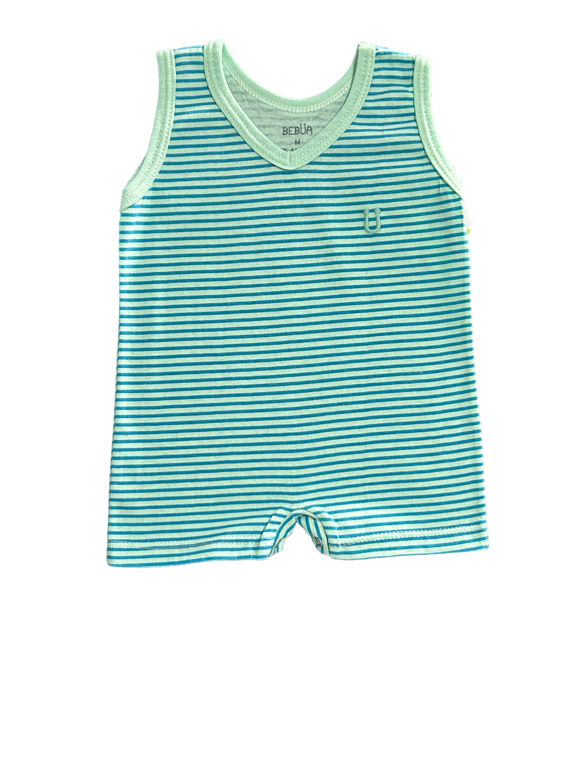 Pijama Romper Baby Malha Listrada 100% Algodão - Imagem 2