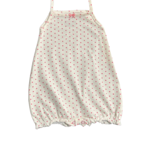 Pijama Romper Baby Malha Bolinha 100% Algodão