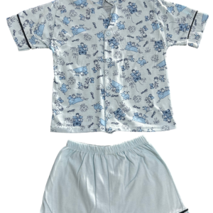 Pijama Americano Curto+Shorts Malha Safari