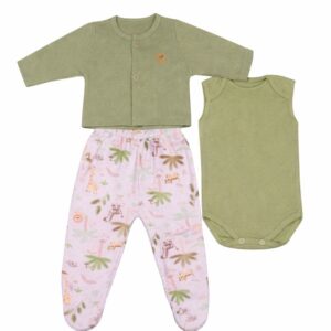 Conjunto Pagão Estilinho 3 Peças em Suedine com Casaquinho Encanto