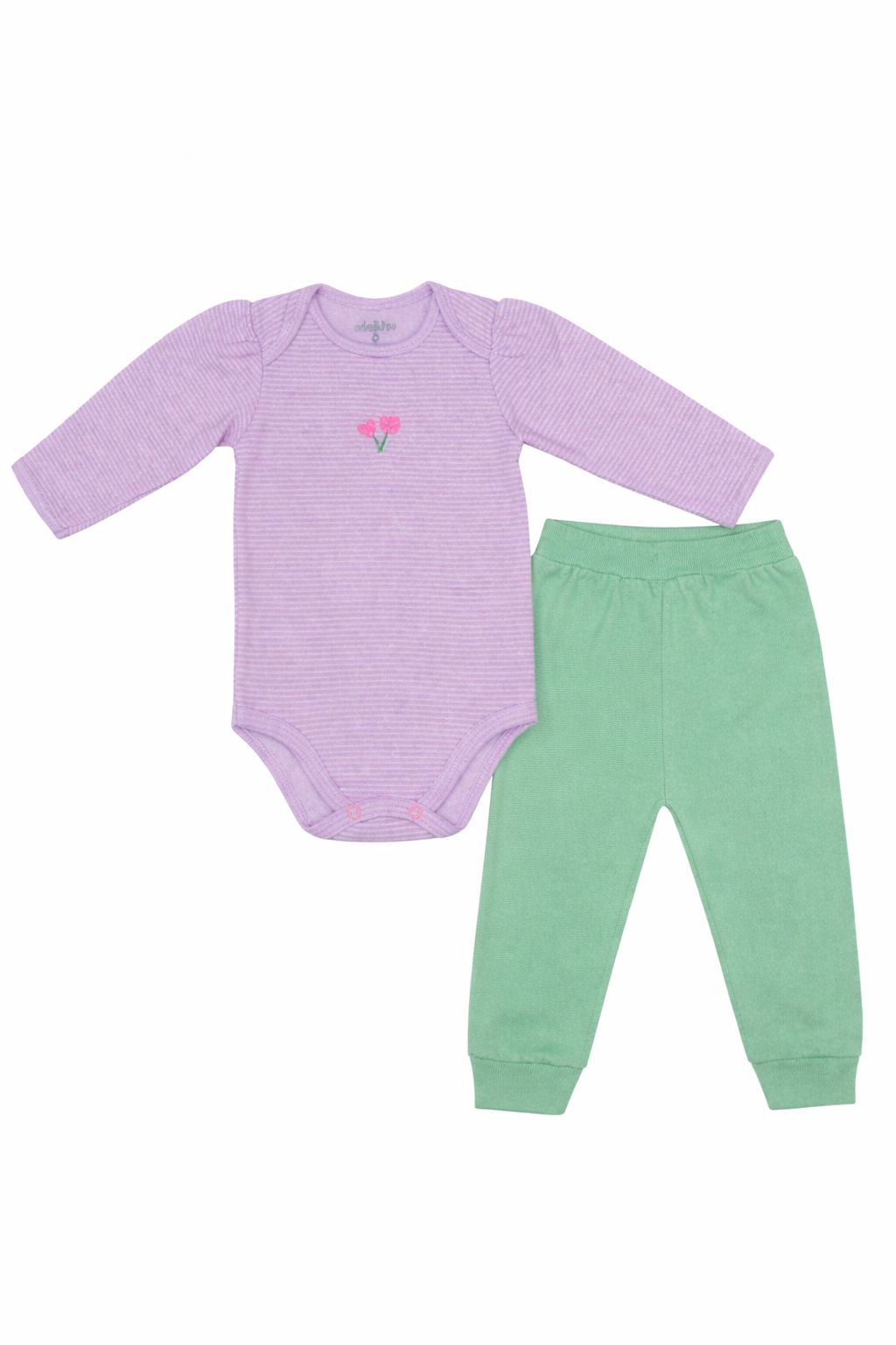 Conjunto Longo Suedine Bordado Bumbum Encanto