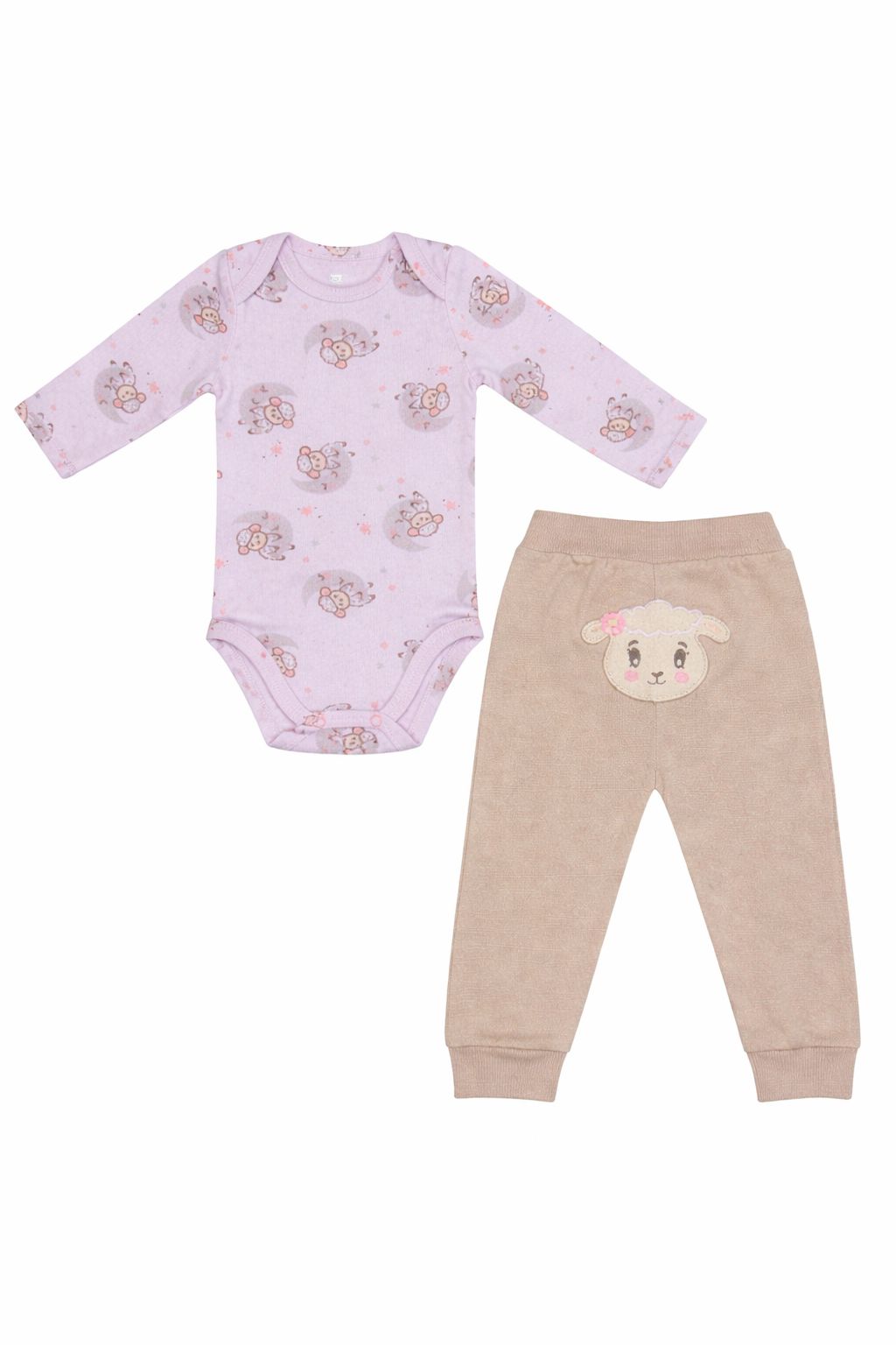 Conjunto Longo Suedine Bordado Bumbum Encanto